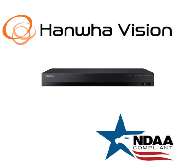 Hanwha Techwin HRX-1634-8TB 16CH AHD TVI Pentabrid DVR Security Recorder 8TB HDD