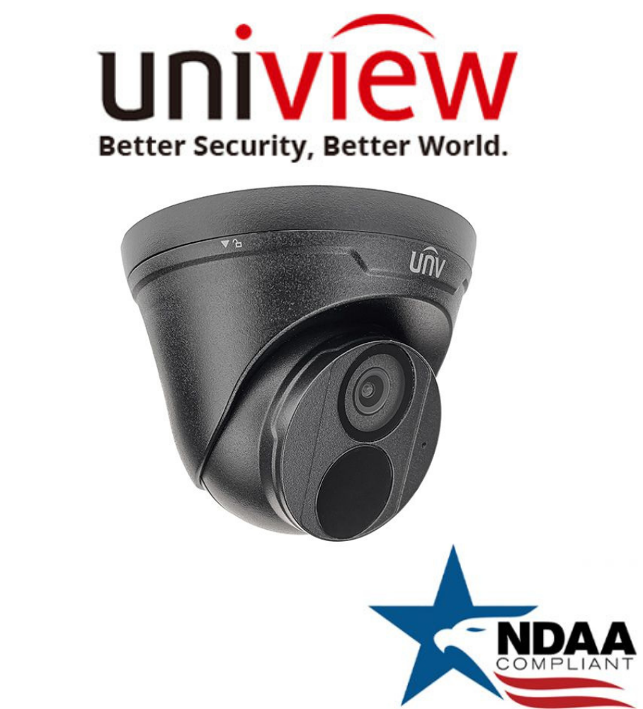 Uniview IPC3614SR3-ADF28K-G-BK NDAA Turret Security Camera