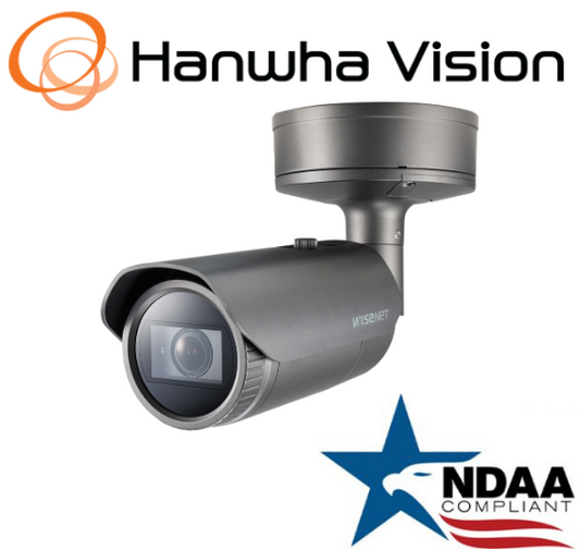 Hanwha Techwin QNO-7082R 4MP POE IR Bullet IP Security Camera  3.2 ~10.0mm Lens