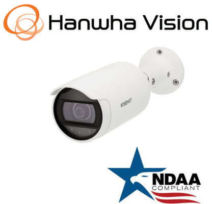 Hanwha Techwin ANO-L7012R  4MP IP66 IR Bullet PoE  IP Security Camera 2.8mm Lens