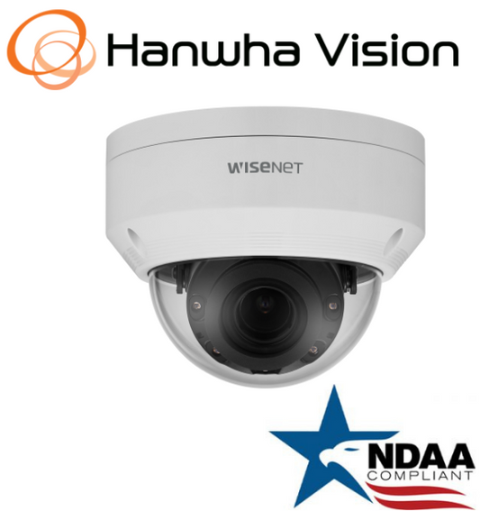 Hanwha Techwin ANV-L6012R 2MP PoE IR IP Vandal Dome Security Camera 2.8mm Lens