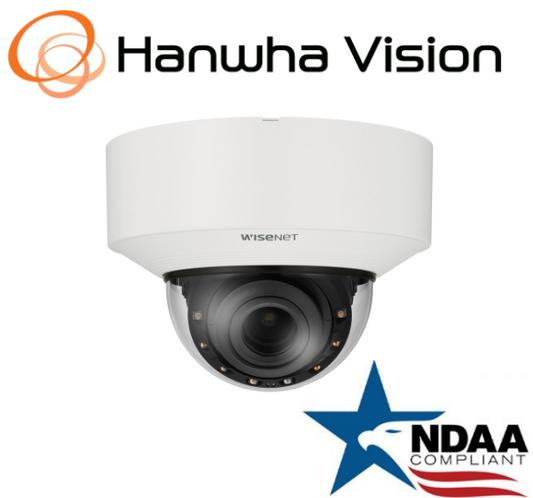 Hanwha Techwin XNV-C9083R 4K IR NW Dome AI IP Security Camera 4.4~9.3mm Lens