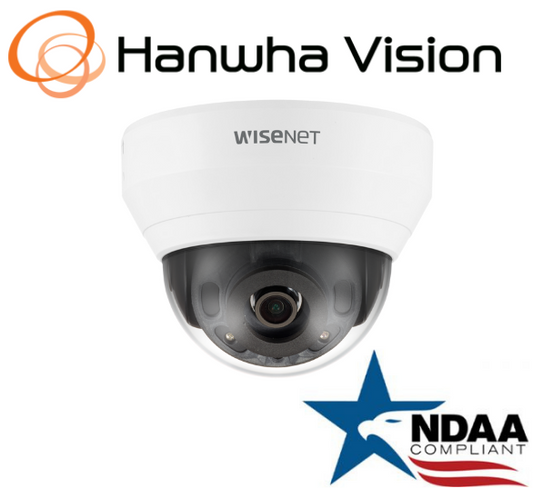 Hanwha Techwin QND-7032R POE  4MP indoor dome IP Security camera 6mm fixed lens