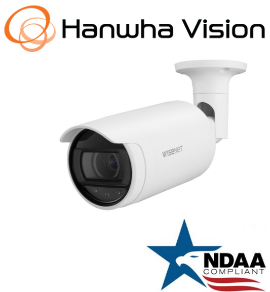 Hanwha Techwin ANO-L7082R 4MP POE IR Bullet IP Security Camera 3.3 ~10.3mm Lens