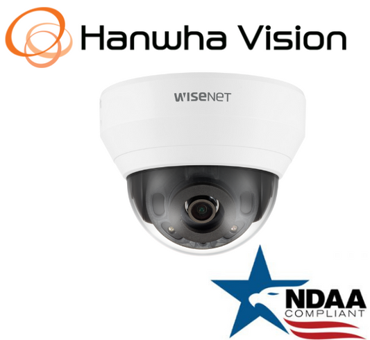 Hanwha Techwin QND-6022R1 2MP PoE IR Dome IP Security Camera 4.0mm fixed lens