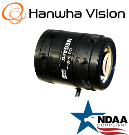 Hanwha Techwin SLA-T-M940DN Megapixel DC-iris 9~40mm Security Camera Lens