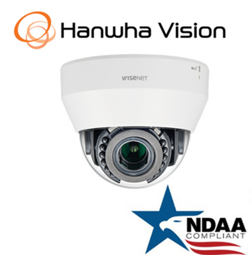 Hanwha Techwin LND-6012R 2MP PoE IR IP Dome Security Camera 3mm Fixed Lens