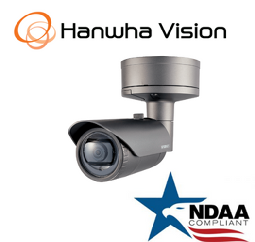 Hanwha Techwin XNO-6010R 2MP  Bullet Network IP Security Camera 2.4mm Fixed Lens