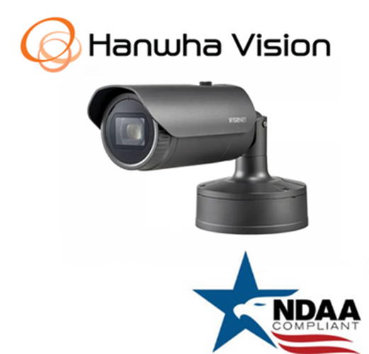 Hanwha Techwin XNO-6085R 2MP IP Vandal IR Security Bullet Camera 4.1~16.4mm Lens