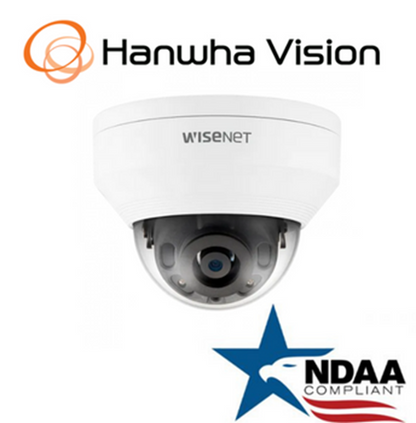 Hanwha Techwin QNV-8020R 5MP IP66 POE IR Dome IP Security Camera 4mm Fixed Lens