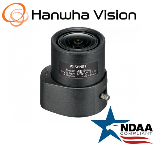 Hanwha Techwin SLA-M2890PN 3MP 2.8-9.0mm Auto P Iris Security Camera  lens