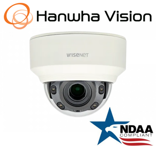 Hanwha Techwin XND-L6080RV 2MP PoE IR IP Security  Dome Camera 3.22-10mm Lens