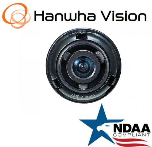 Hanwha Techwin SLA-2M2800Q  2MP CMOS  2.8mm fixed focal Security Camera lens