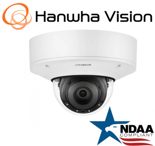 Hanwha Techwin XND-8081REV 5MP NW IR PoE+Dome IP Security Camera 3.9~9.4mm Lens