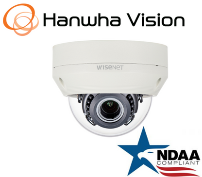 Hanwha Techwin SCV-6085R 2MP IR HD+ Vandal Security Dome Camera 3.2-10mm Lens