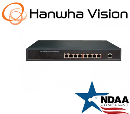 Hanwha Techwin SWT-P-81-240  8-Port PoE+ Switch Security device