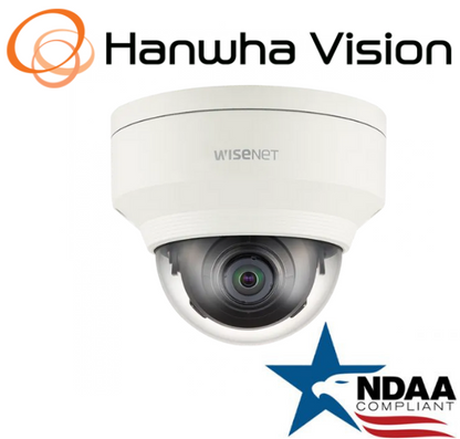 Hanwha Techwin XNV-6010 2MP PoE Vandal-Resistant Dome SecurityCamera IP 2.4mmLen