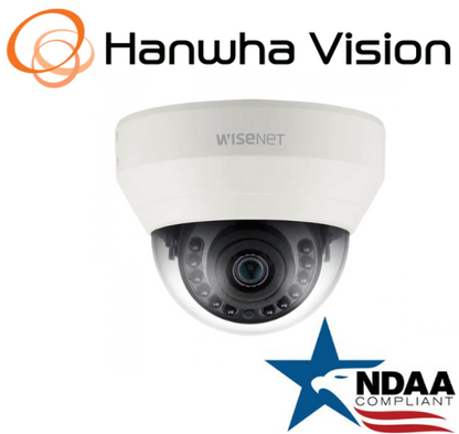 Hanwha Techwin HCD-6020R 2MP Analog HD+ Indoor IR Dome Security Camera 4.0mmLens