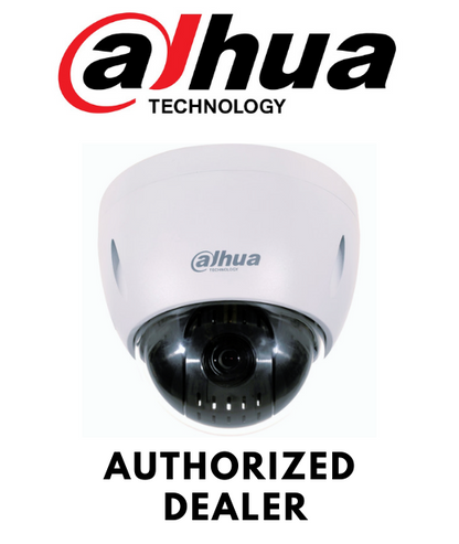 Dahua 2MP IP66,IK10 PoE+ IP PTZ Mini Dome Security Camera 5.3~64mm Zoom Lens