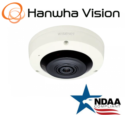 Hanwha Techwin XNF-8010R 6M Indoor 360° Security IR Fisheye IPCamera 1.6 mm Lens