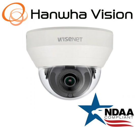 Hanwha Techwin HCD-6010 2MP Analog HD+ Indoor Dome Security Camera 2.8 mm Lens