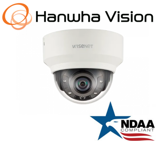 Hanwha Techwin XND-8030R WiseNet 5MP IR Vandal Dome IP Security Camera 4.6mmLens