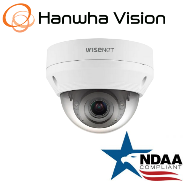 Hanwha Techwin QNV-6082R1 2MP PoE IR IP  Dome Security Camera 3.2 ~10.0mm Lens