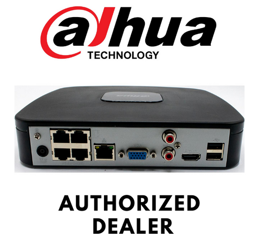 Dahua 80Mbps Up to 8MP Resolution H.265 4 PoE Ports NetworkSecurityRecorder NVR