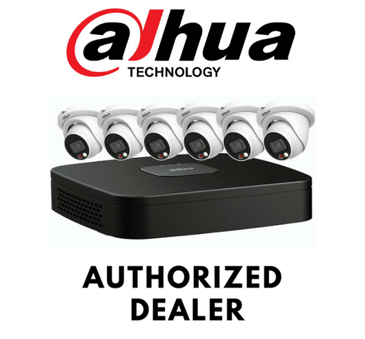 Dahua N484E62C  8-CH NVR +6 x 4MP Security NVR+Eyeball Camera Kit