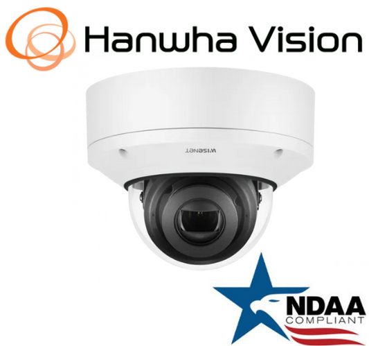 Hanwha Techwin  XND-6081V 2MP PoE IP Vandal Security Dome Camera 2.8~12mmLens