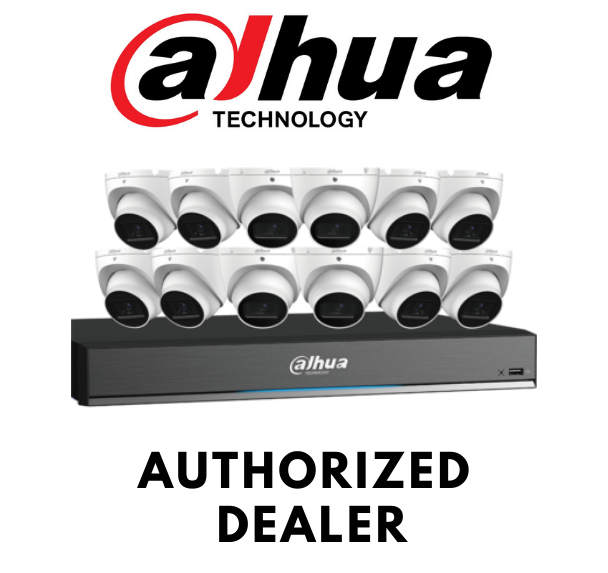 Dahua C865E124A 16-Ch 5MP (12 Eyeball Cameras+DVR) Security System