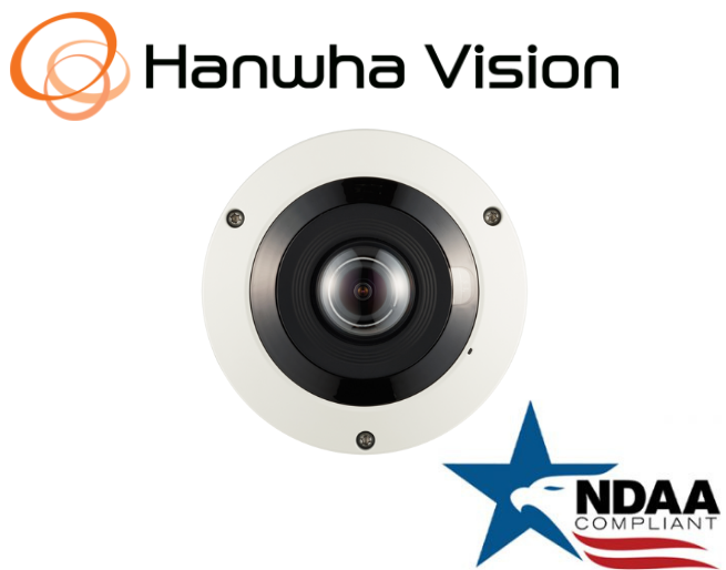 Samsung Hanwha Techwin PNF-9010R 4K H.265 NW Fisheye Security Camera