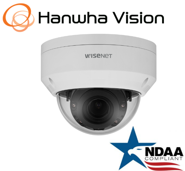 Hanwha Techwin ANV-L7082R POE 4MP Vandal Dome IP Security Camera 3.3~10.3mm Lens