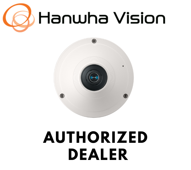 Hanwha Techwin SNF-801S0 Network Dome PoE Security Camera 1.14mm  Fisheye  lens