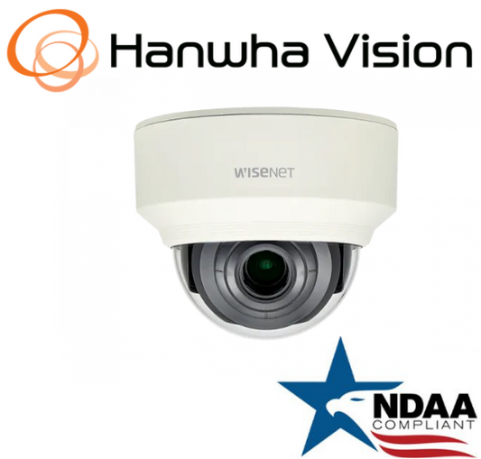 Hanwha Techwin XND-L6080V 2MP PoE Vandal  IP Security Dome Camera 3.2~10mm Lens