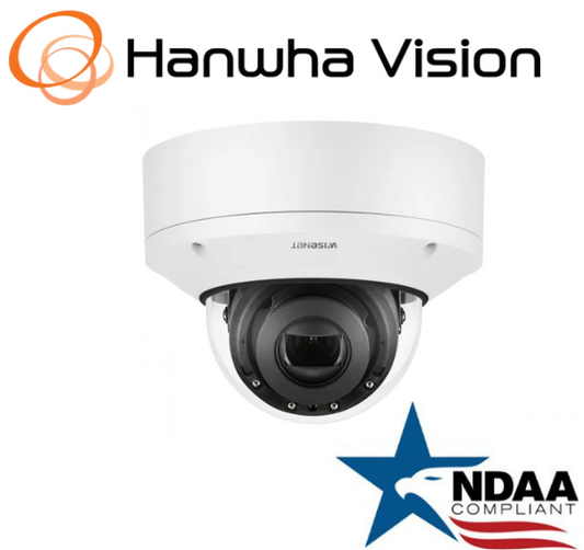 Hanwha Techwin  XND-6081RV WiseNet 2MP PoE IP Security Dome Camera 2.8-12mm Lens