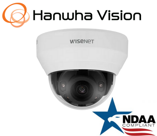 Hanwha Techwin  LND-6022R 2MP PoE IR IP Indoor Dome Security Camera 4mm Lens