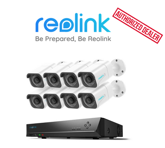 Reolink 16CH NVR 4K 8MP PoE Human Car Detect Security System 5X Optical Zoom