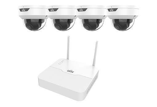 UNV 2MP 4-Ch IP67 NDAA including WiFi Kit Audio IP Uniview Security Cameras