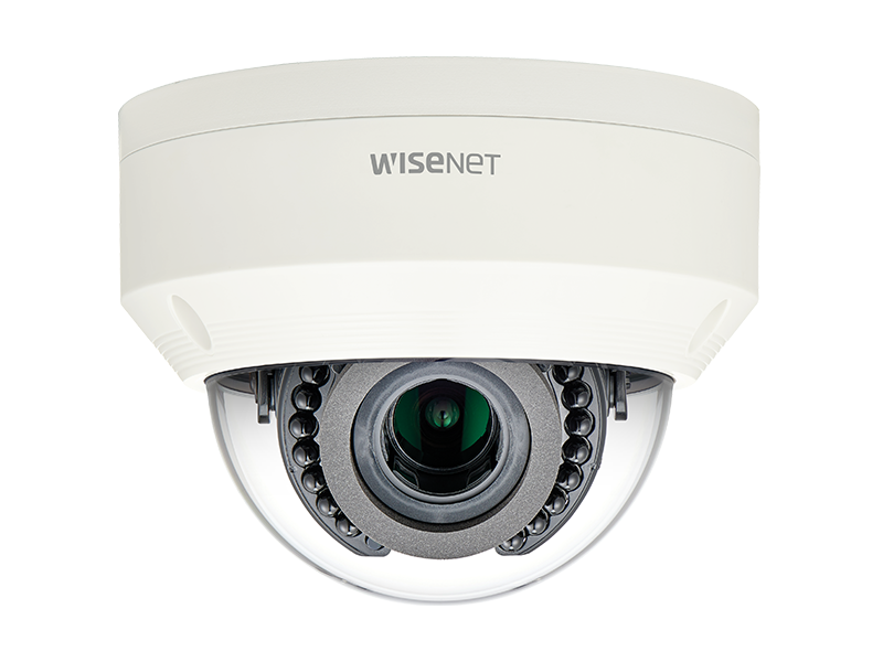 Hanwha Techwin WiseNet LNV-6071R 2MP Outdoor Network Dome Camera 3.2-10mm Lens