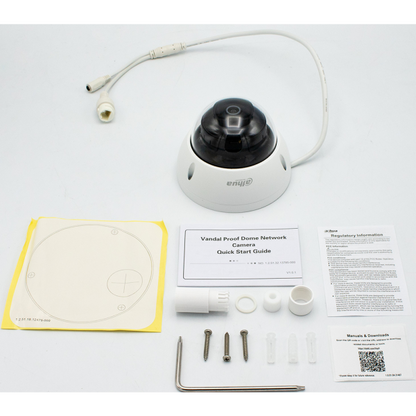 Dahua 2MP IP67 H.265+ Outdoor IP PoE MiniDome Security Camera 2.8 mm Fixed Lens