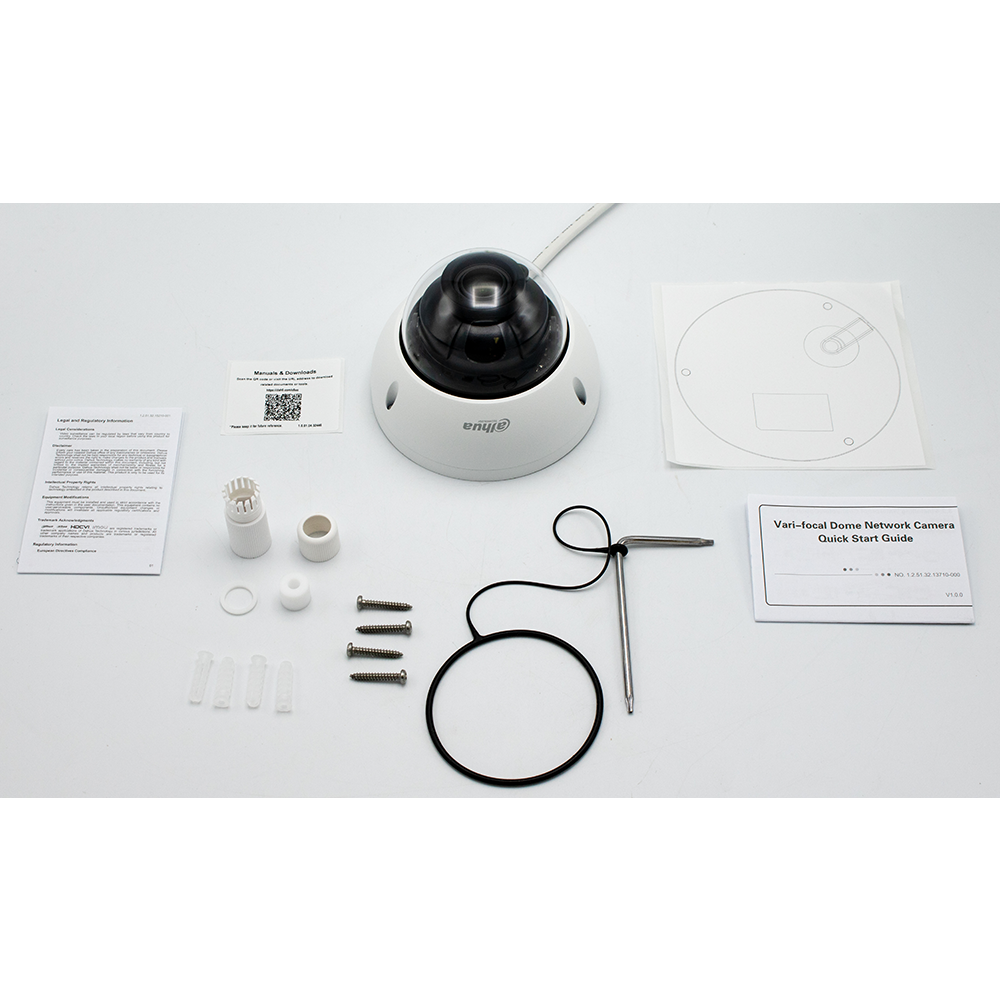 Dahua 5MP IP67,IK10 IR IP Outdoor Dome Analytic SecurityCamera 2.7mm~13.5mm Lens