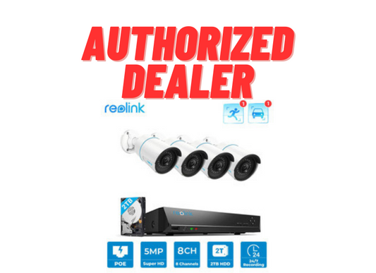 Reolink 5MP 8CH NVR PoE IP Security Camera Kit with Person/Vehicle Detection