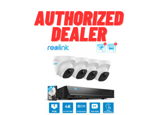 Reolink 4K 8MP PoE Security Camera System 8CH NVR 4X Wired Outdoor PoE Cameras