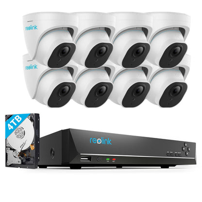 Reolink 16CH NVR 4K UHD PoE Audio Recording 4TB HDD Smart Security Camera System