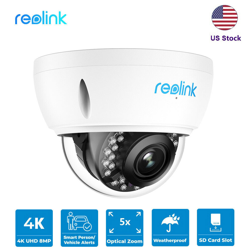 Reolink 4K PoE 8MP 5X Zoom Dome IP Vandal-Proof Audio Recording Security Camera