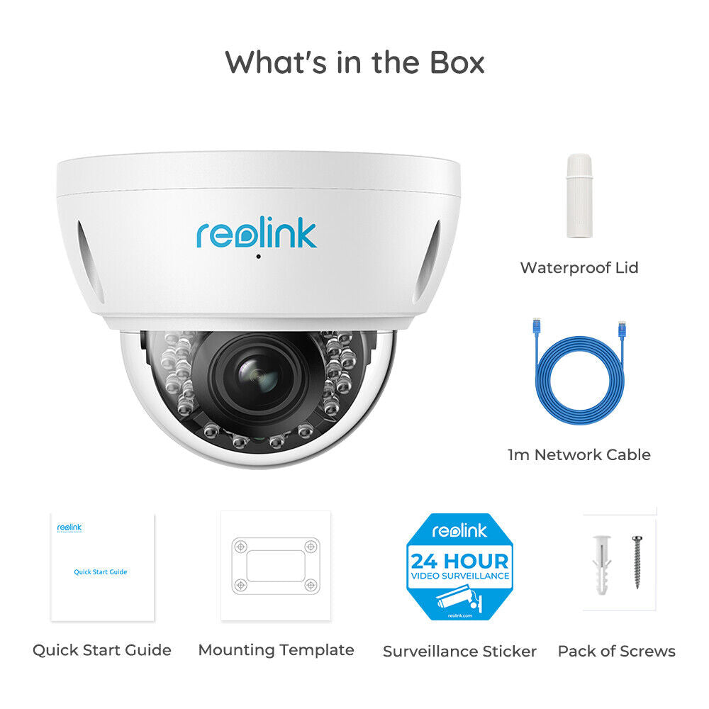 Reolink 4K PoE 8MP 5X Zoom Dome IP Vandal-Proof Audio Recording Security Camera