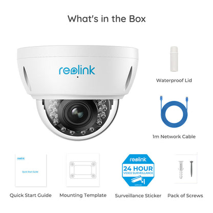 Reolink 4K PoE 8MP 5X Zoom Dome IP Vandal-Proof Audio Recording Security Camera