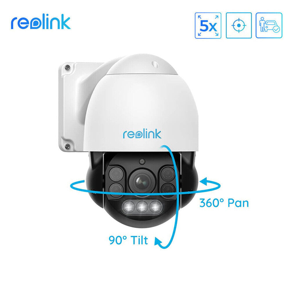 Reolink 8MP 4K PoE IP 2-Way Audio Spotlights CCTV PTZ Dome Home Security Camera