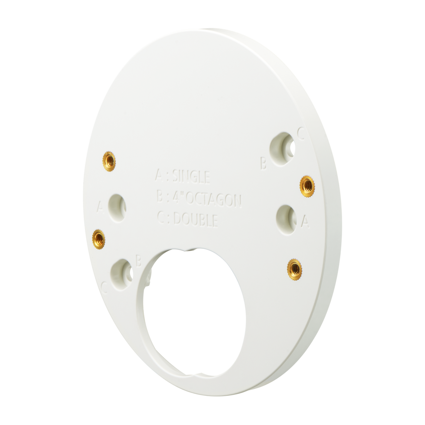 Hanwha Techwin SBD-120GP Adaptor plate for Single Double Ivory SecurityAccessory